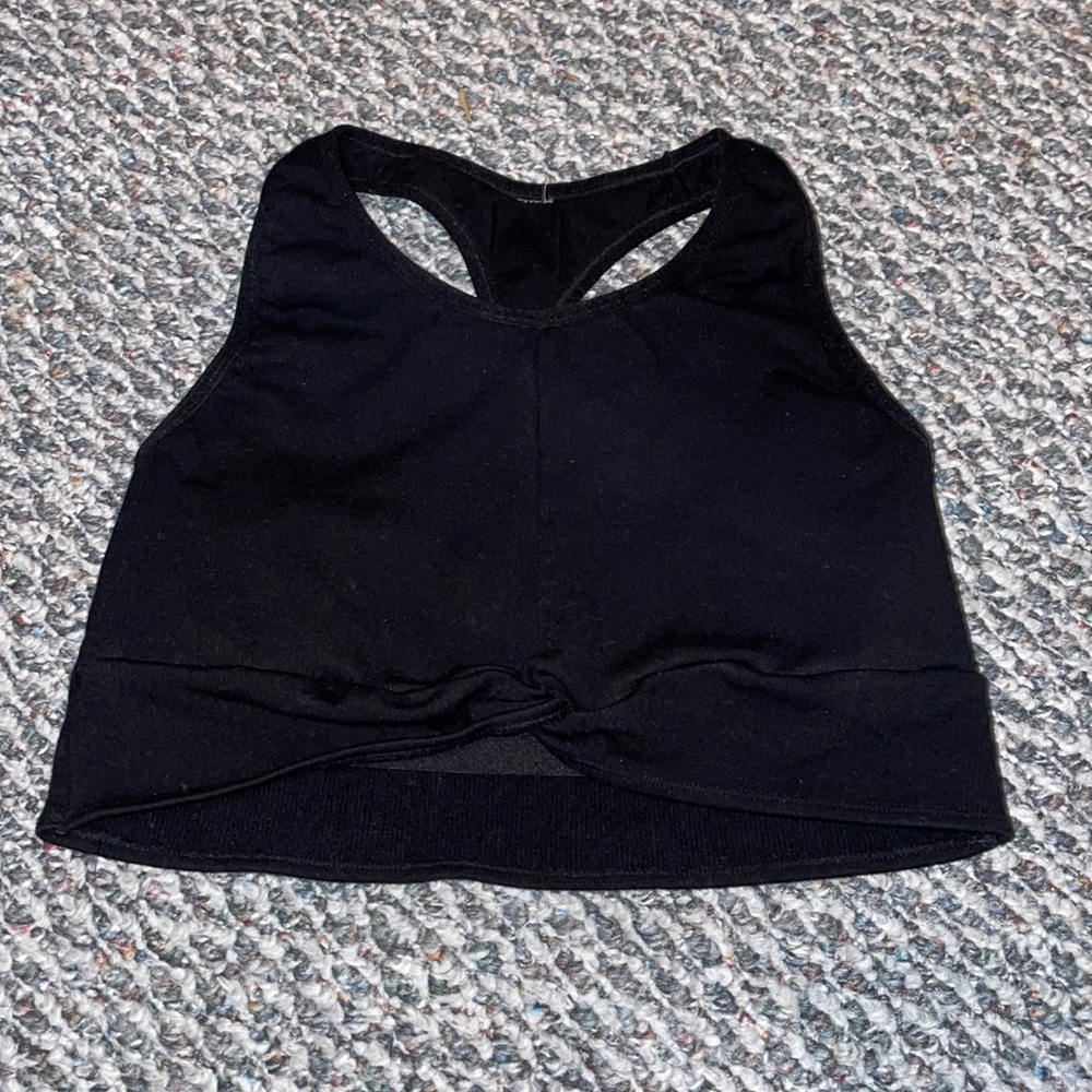 Fabletics black sports bra XL